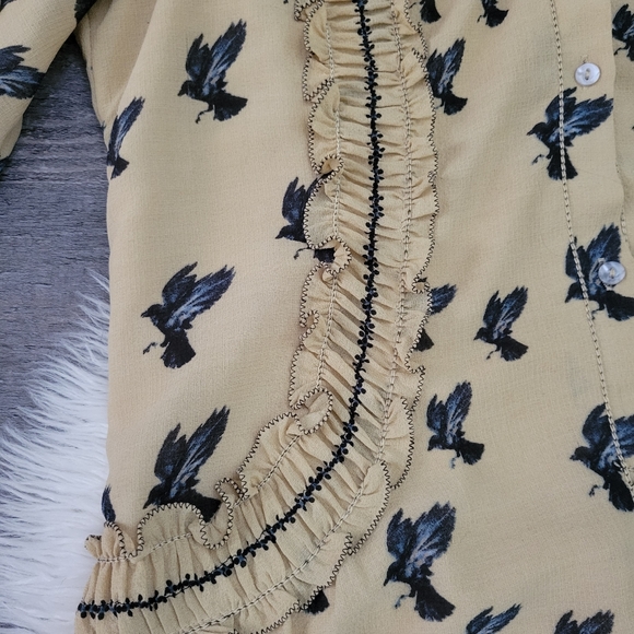 Max Studio London Bird Print Dress size Medium - Picture 13 of 15